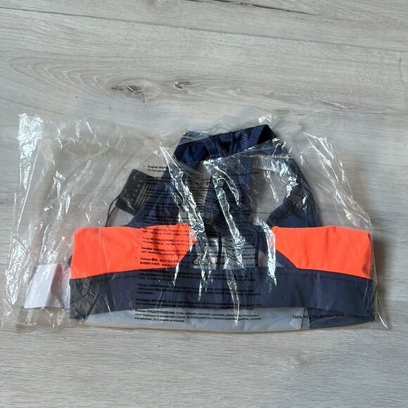 Savage x Fenty Racer X Medium-Impact Sport Bra 1X blue/ Orange NWT IN PACKAGING - Picture 7 of 7